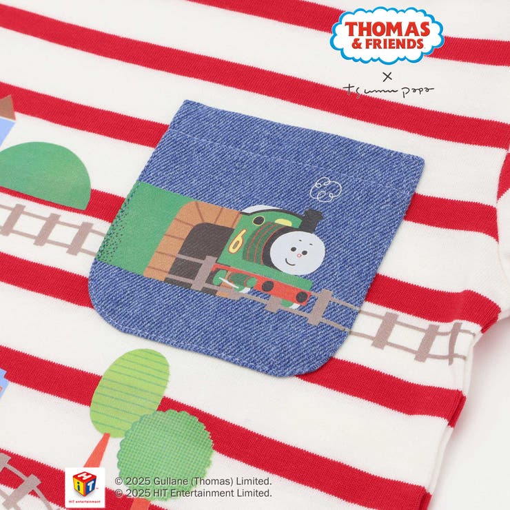 【きかんしゃトーマス×つむぱぱ×SLAPSLIP】胸ポケット付きみんななかよしゴ… | SLAP SLIP | 詳細画像13 