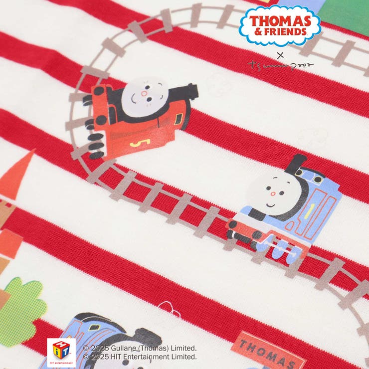 【きかんしゃトーマス×つむぱぱ×SLAPSLIP】胸ポケット付きみんななかよしゴ… | SLAP SLIP | 詳細画像14 