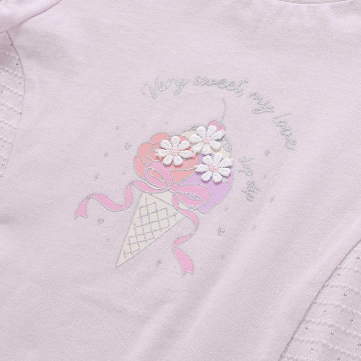 ピアノアイスサイド切り替えAラインTシャツ(80~130cm) | SLAP SLIP | 詳細画像13 