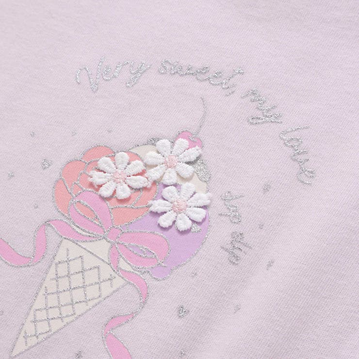 ピアノアイスサイド切り替えAラインTシャツ(80~130cm) | SLAP SLIP | 詳細画像14 