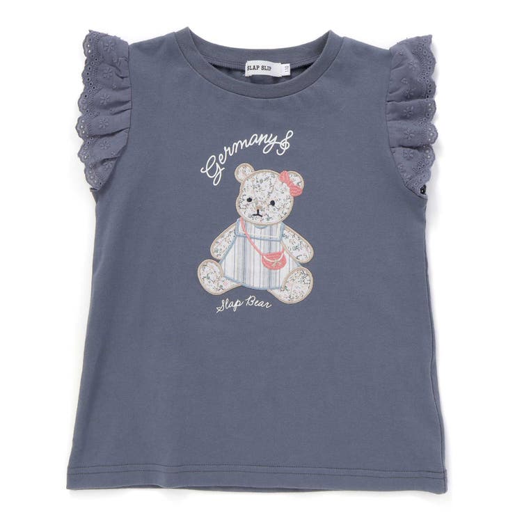 スイーツショップクマドレスヨーロッパモチーフ刺しゅうTシャツ(80~130cm) | SLAP SLIP | 詳細画像11 