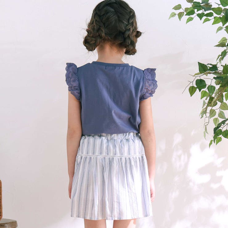 スイーツショップクマドレスヨーロッパモチーフ刺しゅうTシャツ(80~130cm) | SLAP SLIP | 詳細画像3 