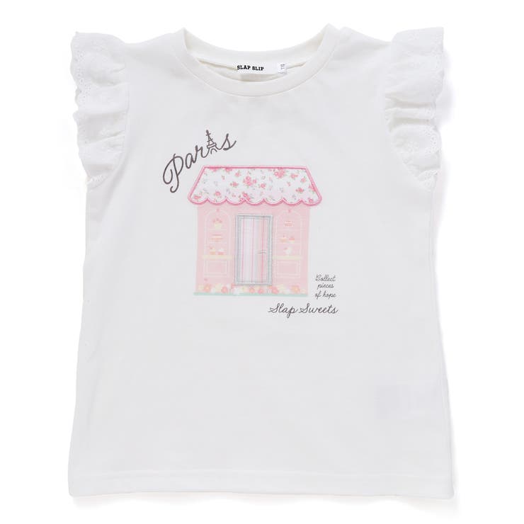 スイーツショップクマドレスヨーロッパモチーフ刺しゅうTシャツ(80~130cm) | SLAP SLIP | 詳細画像9 