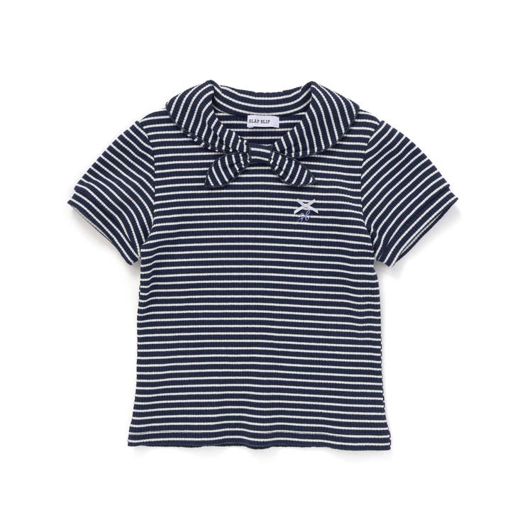 リボン襟マリン風ボーダーTシャツ(80~130cm) | SLAP SLIP | 詳細画像10 