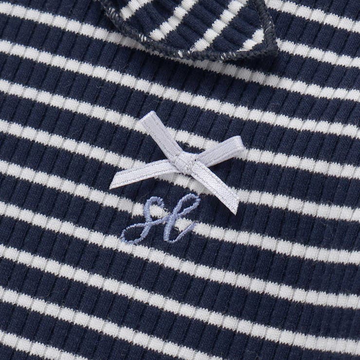 リボン襟マリン風ボーダーTシャツ(80~130cm) | SLAP SLIP | 詳細画像14 