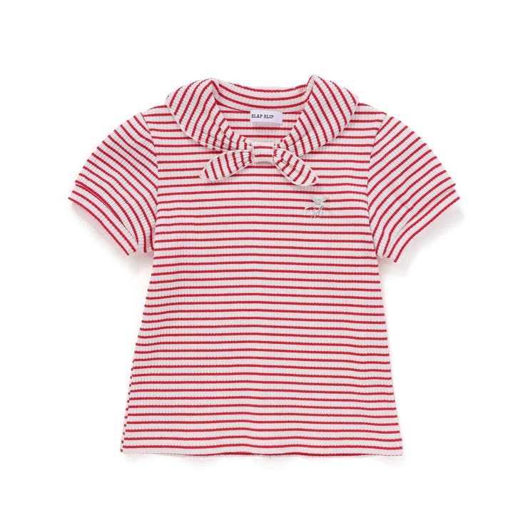 リボン襟マリン風ボーダーTシャツ(80~130cm) | SLAP SLIP | 詳細画像8 