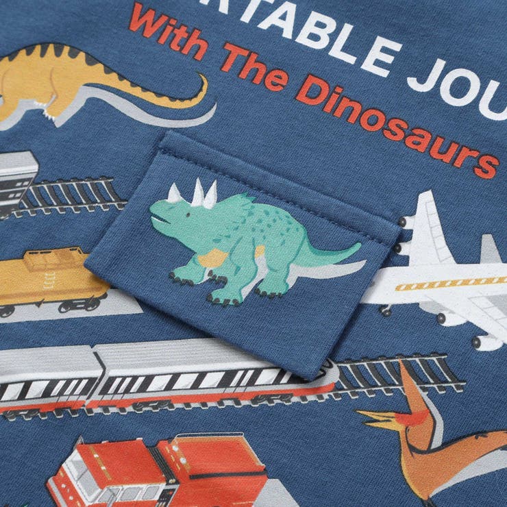 海の生き物恐竜のりもの仕掛けめくる知育フリップTシャツ(80~130cm) | SLAP SLIP | 詳細画像14 