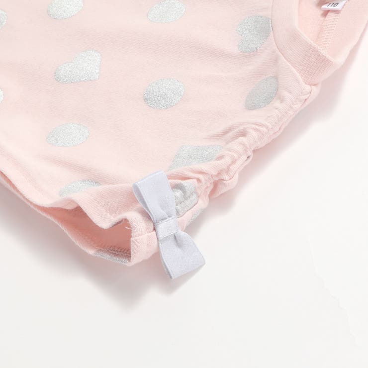 【接触冷感】裾フリルハートドット箔プリント柄Tシャツ(80~130cm) | SLAP SLIP | 詳細画像11 