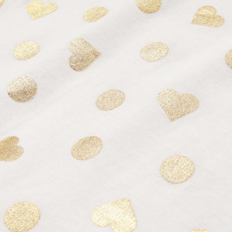 【接触冷感】裾フリルハートドット箔プリント柄Tシャツ(80~130cm) | SLAP SLIP | 詳細画像6 