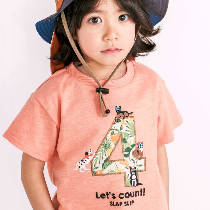 【お揃い/接触冷感】総柄ナンバリングカウントパッチTシャツ(80~130cm) | SLAP SLIP | 詳細画像22 