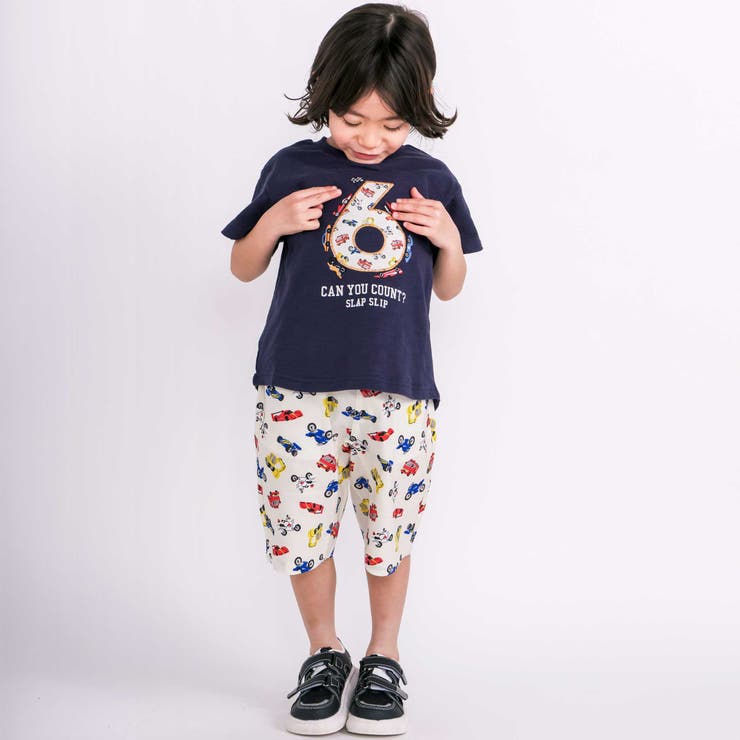 【お揃い/接触冷感】総柄ナンバリングカウントパッチTシャツ(80~130cm) | SLAP SLIP | 詳細画像3 