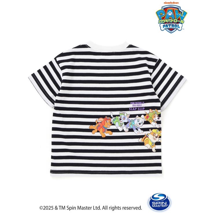 【パウ パトロール×SLAPSLIP】無地ボーダーぐるっとキャラクタープリントT… | SLAP SLIP | 詳細画像3 