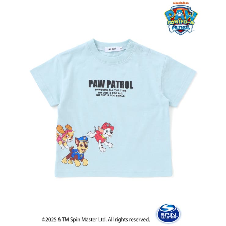 ブルー | 【パウ パトロール×SLAPSLIP】無地ボーダーぐるっとキャラクタープリントT… | SLAP SLIP