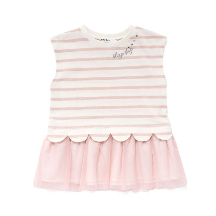 チュールドッキングラメボーダーキラキラトップス(80~130cm) | SLAP SLIP | 詳細画像5 