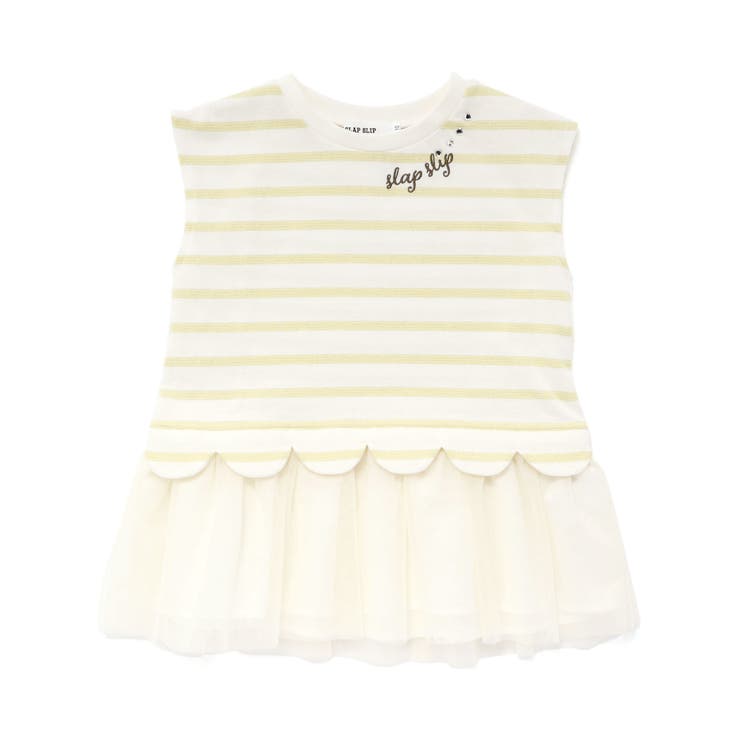 チュールドッキングラメボーダーキラキラトップス(80~130cm) | SLAP SLIP | 詳細画像8 