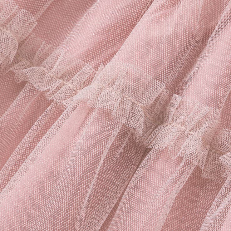 肩リボンチュールキャミソールドッキングTシャツ(80~130cm) | SLAP SLIP | 詳細画像18 
