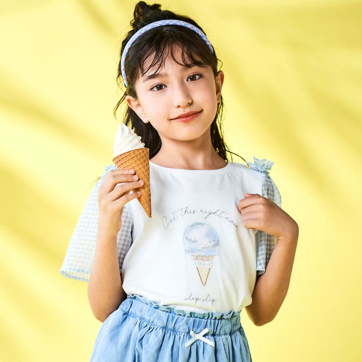 OHGA SCALLOP TEE スカラップTシャツ ohga スカラップTシャツ ブルー