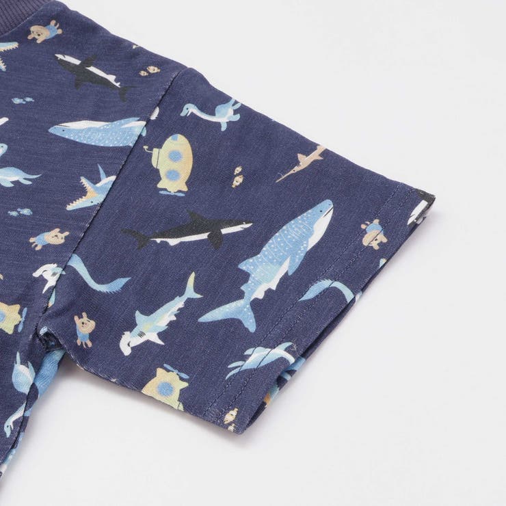 【吸汗速乾】ビーチ海総柄半袖Tシャツ(80~130cm) | SLAP SLIP | 詳細画像10 