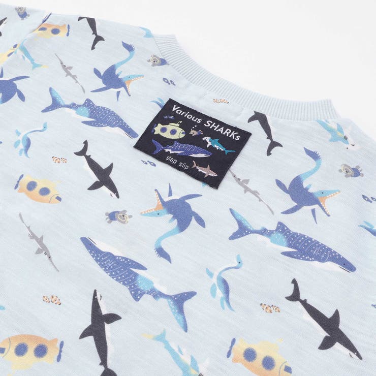 【吸汗速乾】ビーチ海総柄半袖Tシャツ(80~130cm) | SLAP SLIP | 詳細画像17 