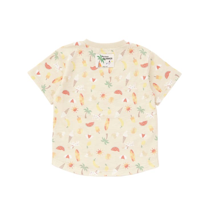 【吸汗速乾】ビーチ海総柄半袖Tシャツ(80~130cm) | SLAP SLIP | 詳細画像19 