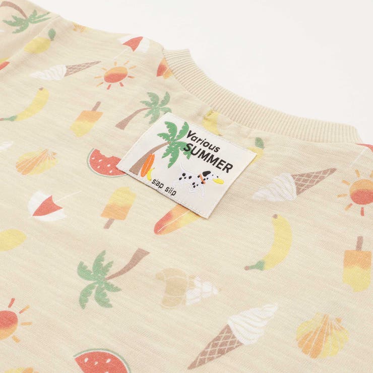 【吸汗速乾】ビーチ海総柄半袖Tシャツ(80~130cm) | SLAP SLIP | 詳細画像20 