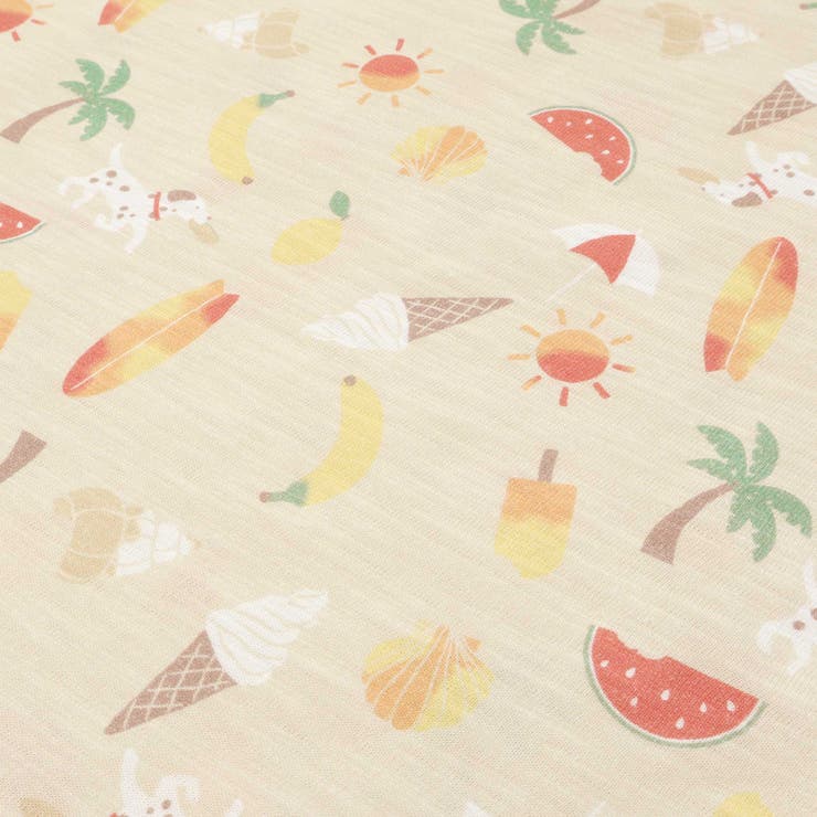 【吸汗速乾】ビーチ海総柄半袖Tシャツ(80~130cm) | SLAP SLIP | 詳細画像21 