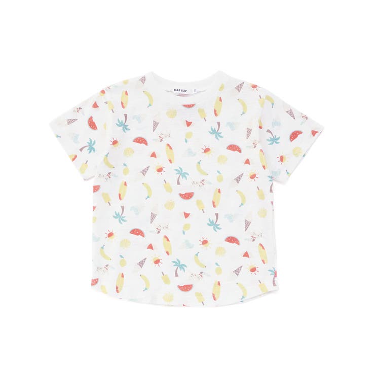 【吸汗速乾】ビーチ海総柄半袖Tシャツ(80~130cm) | SLAP SLIP | 詳細画像4 