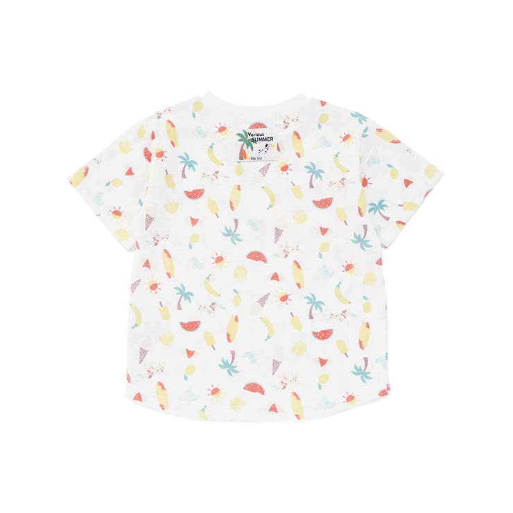 【吸汗速乾】ビーチ海総柄半袖Tシャツ(80~130cm) | SLAP SLIP | 詳細画像5 