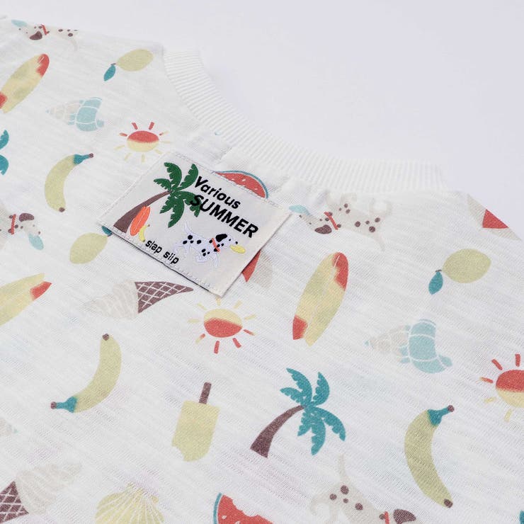【吸汗速乾】ビーチ海総柄半袖Tシャツ(80~130cm) | SLAP SLIP | 詳細画像6 
