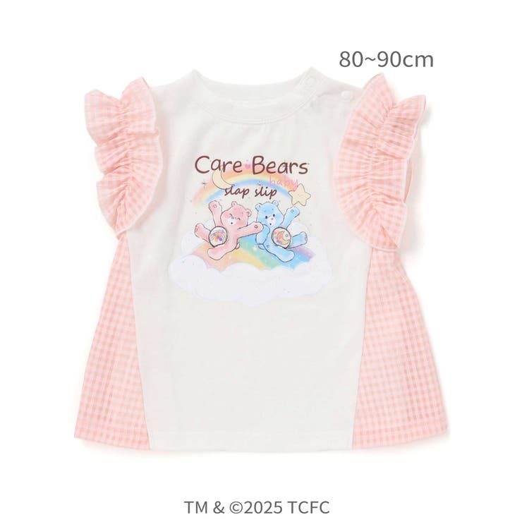 【ケアベア×SLAP SLIP】イラストプリントサイド切り替え袖フリルTシャツ(… | SLAP SLIP | 詳細画像4 