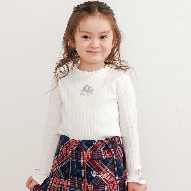 ホワイト(馬車) | フロントモチーフテレコTシャツ(80~130cm) | SLAP SLIP