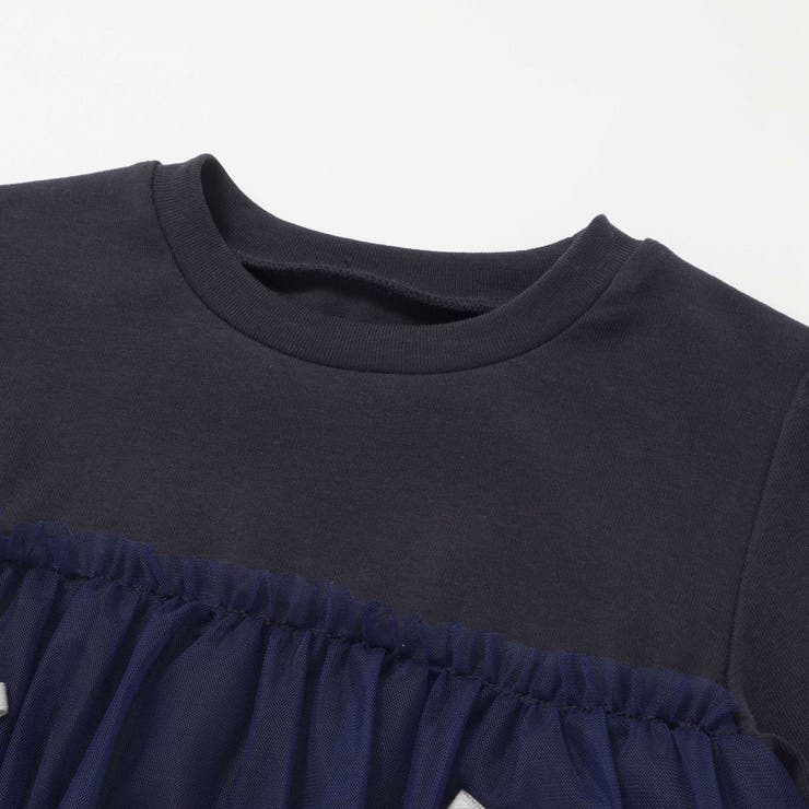 リボンいっぱいギャザーチュールドッキングトップス(90~130cm) | SLAP SLIP | 詳細画像7 