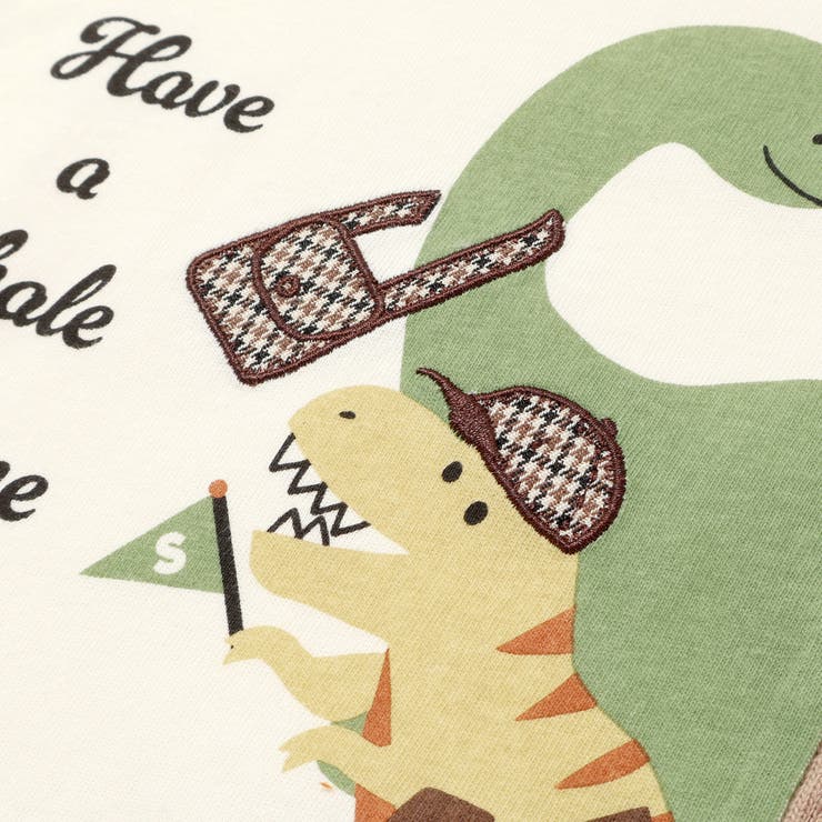 お出かけ恐竜モチーフ切り替えTシャツ(80~130cm) | SLAP SLIP | 詳細画像9 