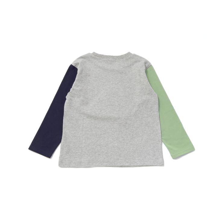 【お揃い】おにぎりサガラ刺しゅう袖配色Tシャツ(80~130cm) | SLAP SLIP | 詳細画像7 