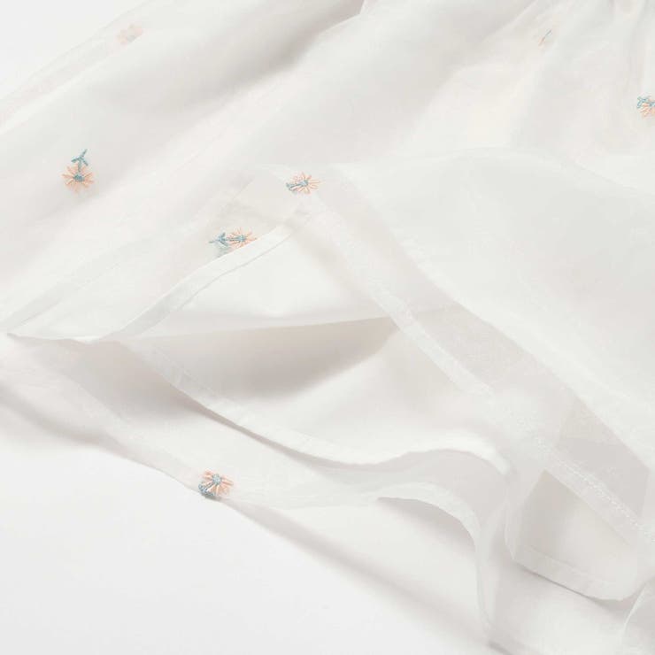 花柄刺しゅうオーガンジービスチェドッキングTシャツ(80~130cm) | SLAP SLIP | 詳細画像19 