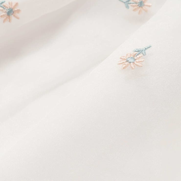 花柄刺しゅうオーガンジービスチェドッキングTシャツ(80~130cm) | SLAP SLIP | 詳細画像20 