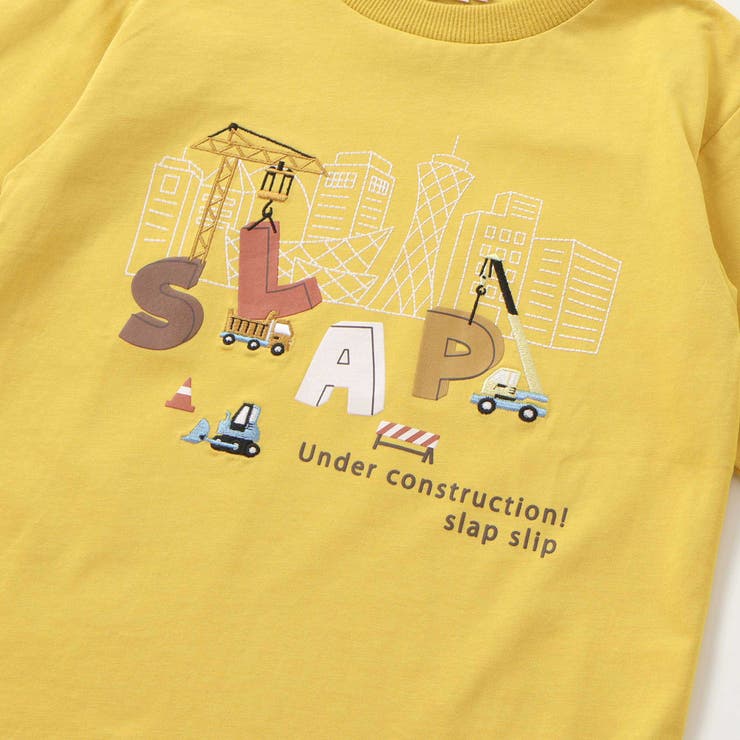 はたらくくるま恐竜みなとまち刺しゅう発砲プリントTシャツ | SLAP SLIP | 詳細画像10 