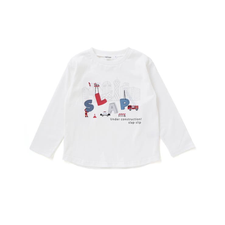 はたらくくるま恐竜みなとまち刺しゅう発砲プリントTシャツ | SLAP SLIP | 詳細画像5 