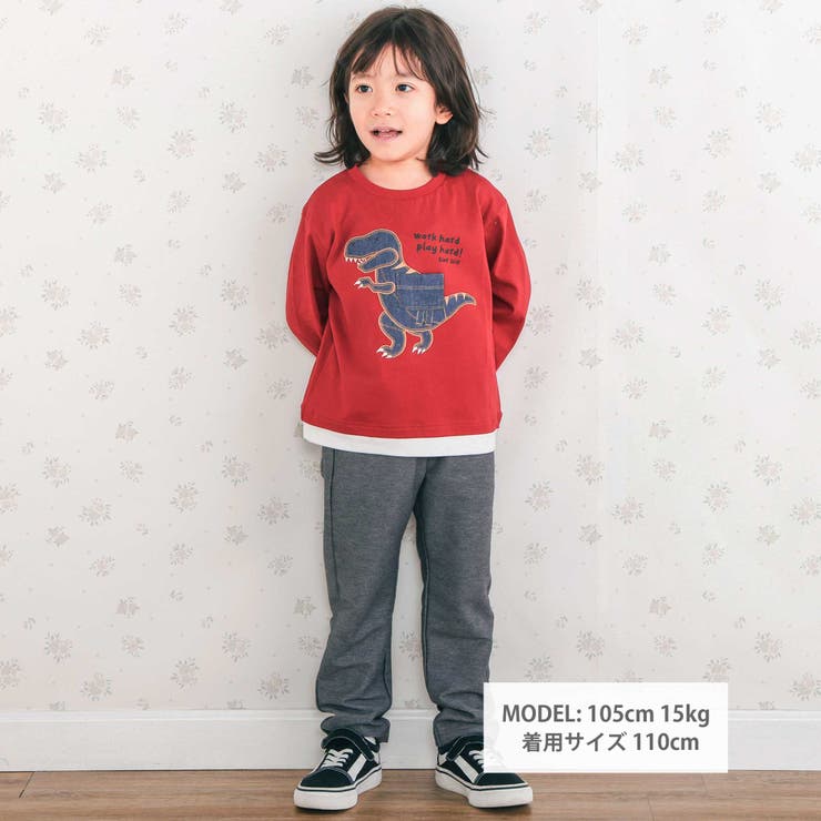 恐竜ロボットモチーフポケット付きTシャツ(80~130cm) | SLAP SLIP | 詳細画像2 