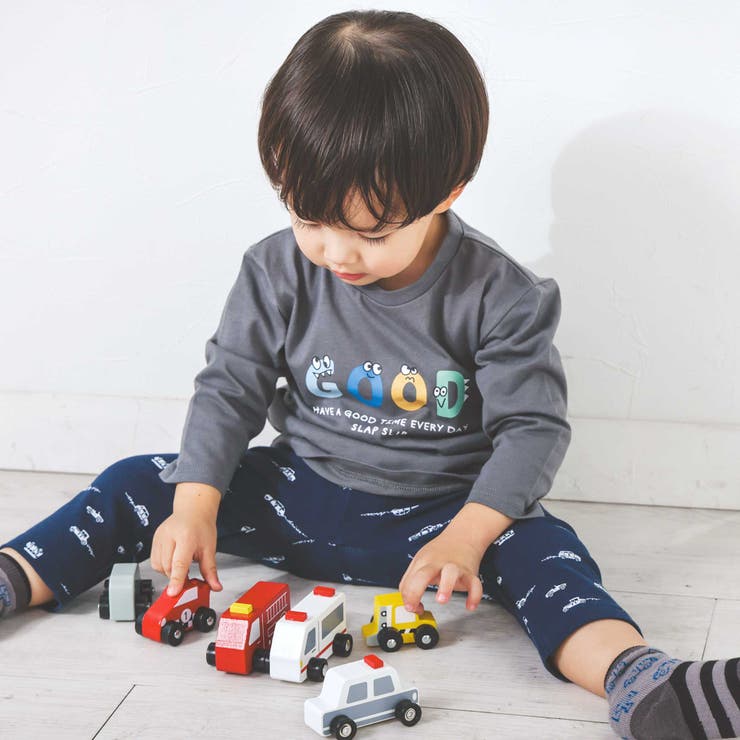 【スララク/防汚加工】わくわくデザイン男の子長袖Tシャツ(80~130cm) | SLAP SLIP | 詳細画像11 