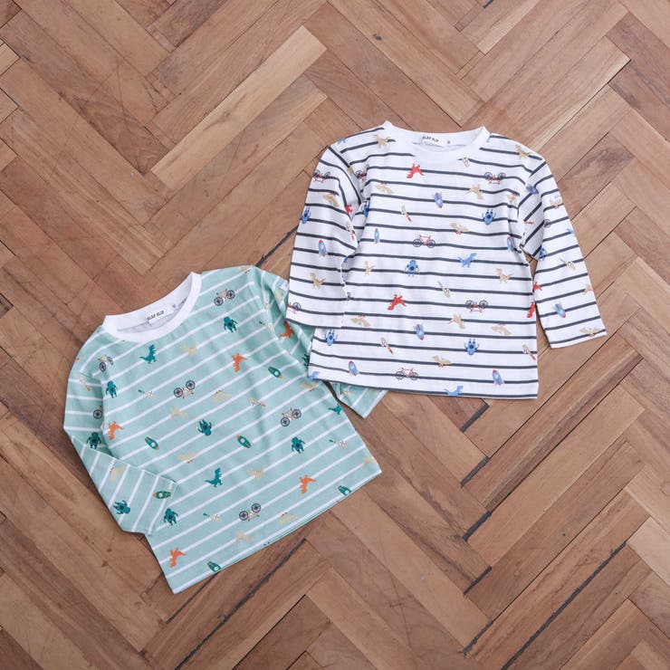 【スララク/防汚加工】わくわくデザイン男の子長袖Tシャツ(80~130cm) | SLAP SLIP | 詳細画像8 