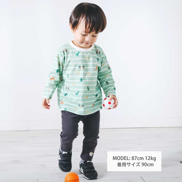 【スララク/防汚加工】わくわくデザイン男の子長袖Tシャツ(80~130cm) | SLAP SLIP | 詳細画像9 