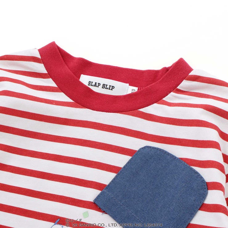 デニムポケット付きバックプリントTシャツ | SLAP SLIP | 詳細画像8 