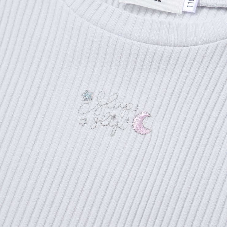 肩フリルキラッとラメ刺しゅう長袖Tシャツ(80~130cm) | SLAP SLIP | 詳細画像10 
