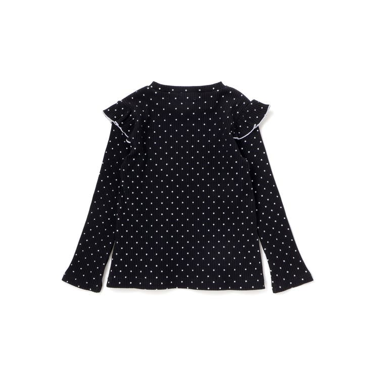 肩フリルキラッとラメ刺しゅう長袖Tシャツ(80~130cm) | SLAP SLIP | 詳細画像16 