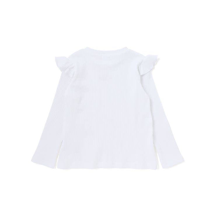 肩フリルキラッとラメ刺しゅう長袖Tシャツ(80~130cm) | SLAP SLIP | 詳細画像5 