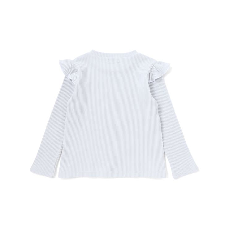 肩フリルキラッとラメ刺しゅう長袖Tシャツ(80~130cm) | SLAP SLIP | 詳細画像8 