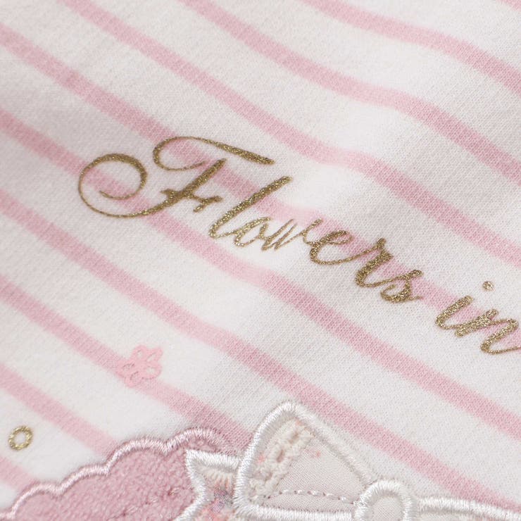 ユニコーンウサギアニマルモチーフ裾スカラップ長袖Tシャツ(80~130cm) | SLAP SLIP | 詳細画像12 