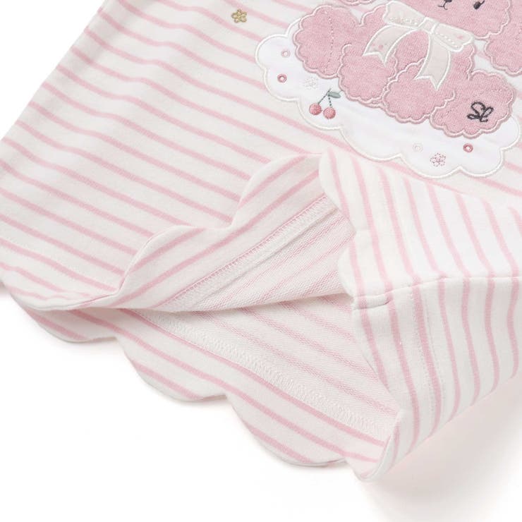 ユニコーンウサギアニマルモチーフ裾スカラップ長袖Tシャツ(80~130cm) | SLAP SLIP | 詳細画像14 