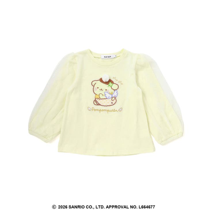 シナモロールポムポムプリンフロントプリント袖チュールTシャツ(80~130cm) | SLAP SLIP | 詳細画像12 